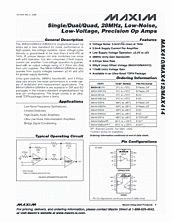 DataSheet MAX412 pdf